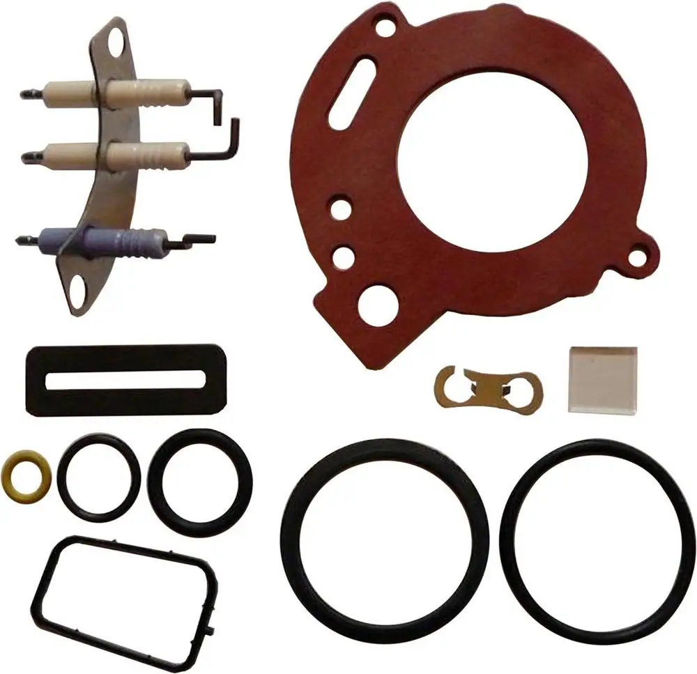 BOSCH Service Kit mit verschiedenen Dichtungen, O-Ringen und anderen Komponenten für die technische Wartung und Instandhaltung.